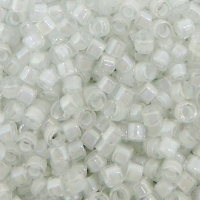 DB066 Miyuki Delica Seed Beads 11/0 Lined White AB 7.2GM