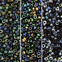 Miyuki Round Seed Beads 15/0 Dark Metallics Mixes (3 Colors)