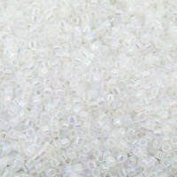 DB222 Miyuki Delica Seed Beads 11/0 White Opal AB 7.2GM