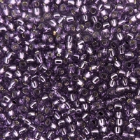 Seed Beads Round Size 11/0 28GM Silver Lined Light Grape 11-2219