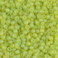 Miyuki Round Seed Beads Size 8/0 Matte Chartreuse AB 22GM