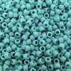 Seed Beads Round Size 8/0 Opaque Frosted Turquoise 28GM